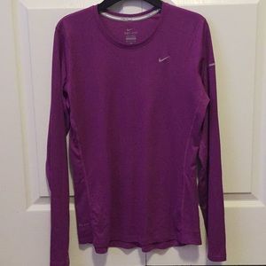 Nike Long Sleeve Purple Athletic Shirt